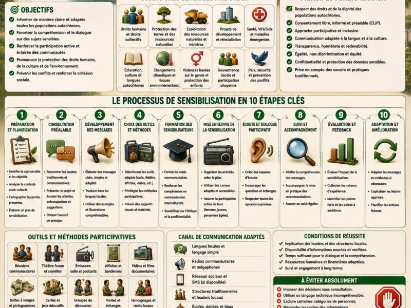 SENSIBILISATION DES AUTOCHTONES